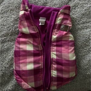 Pink Plaid Dog Vest